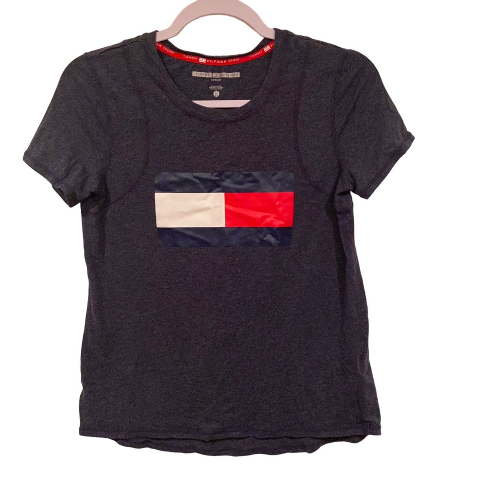 Tommy Hilfiger large logo baby tee xs
